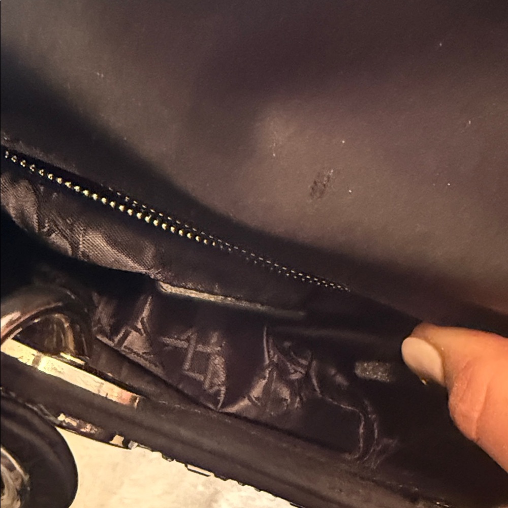 Black Handbag with Silver Sparkling Accents - Picture 9 of 13